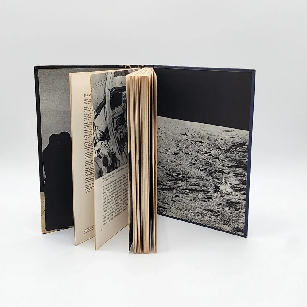 Vintage Americans to the Moon Hardcover Gene Gurney Apollo Space Program 1970